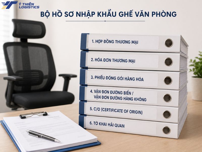 thủ tục nhập khẩu ghế văn phòng